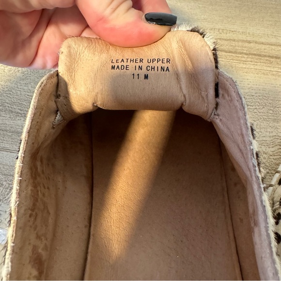 J Slides Karla Calf Hair Slip-On Sneakers Size 11 Animal Print - Picture 5 of 6